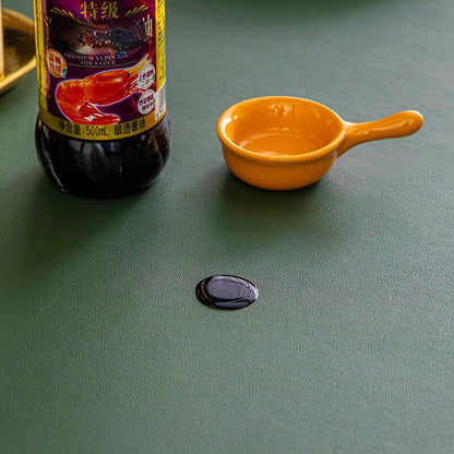 Waterproof Faux Leather Table Cover Mat