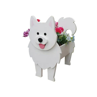 Cute Dog Planter Pot - Fun Animal Flower Holder