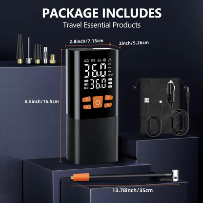 Compact Rechargeable Tire Air Compressor Pump
