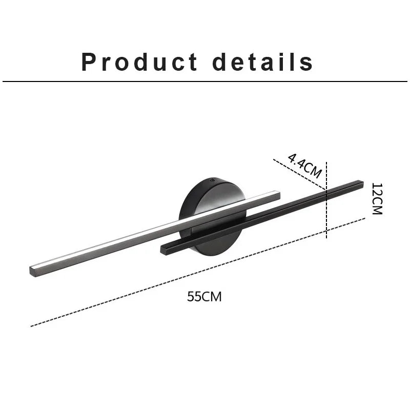 Contemporary 2-Sided LED Wall Light - Adjustable