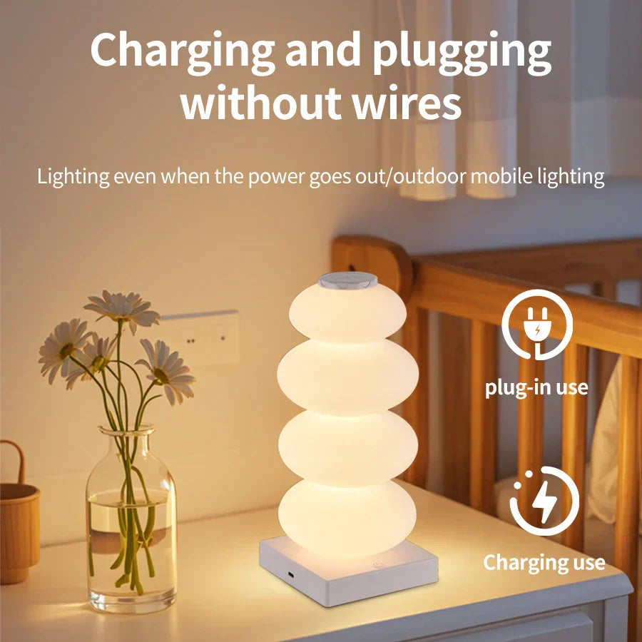 Colorful LED Desk Lamp with USB and Dimmer