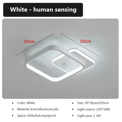 Bright LED Ceiling Light with Motion Sensor