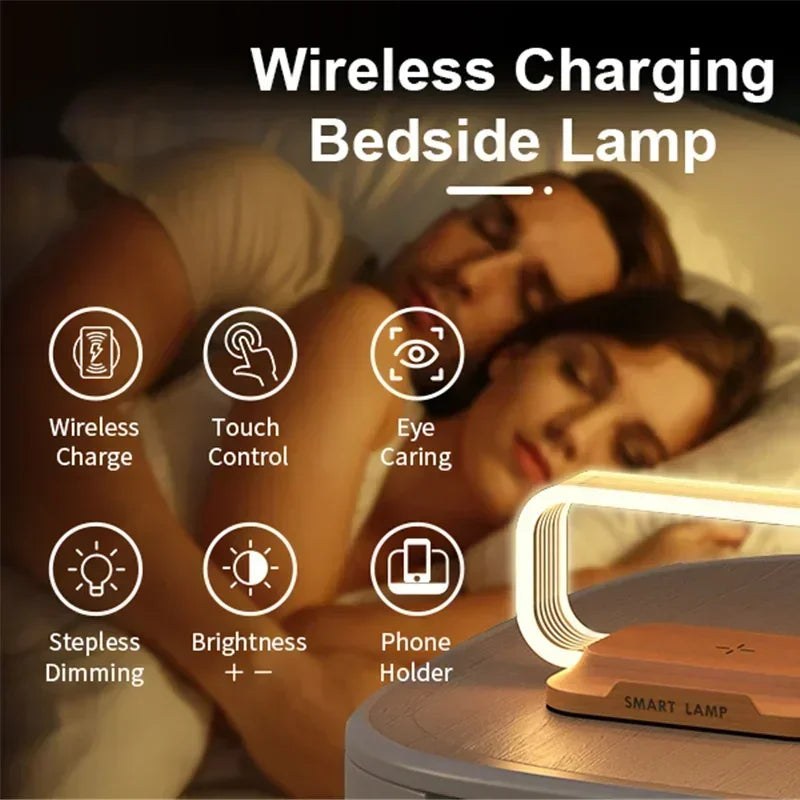 Smart LED Desk Lamp with Wireless Charging