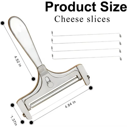 Pro Stainless Cheese Cutter with Adjustable Slice Control
