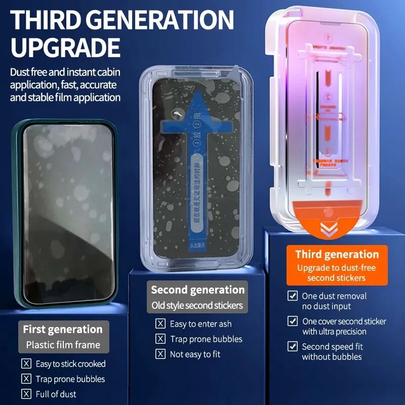 Easy Install Anti-Spy Screen Protector