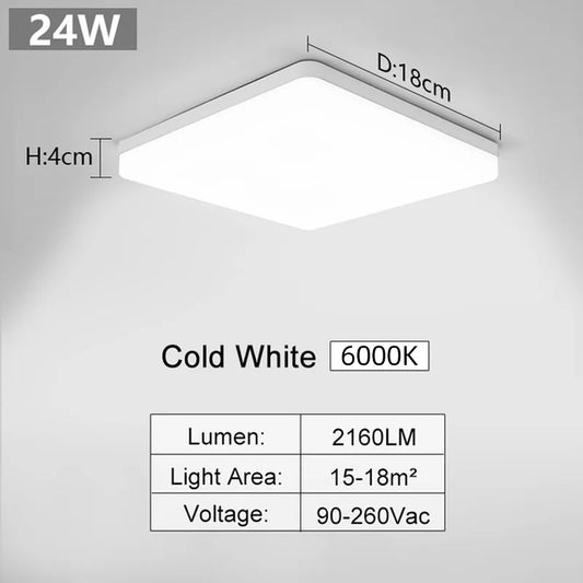 Stylish Square LED Ceiling Light - Cofik
