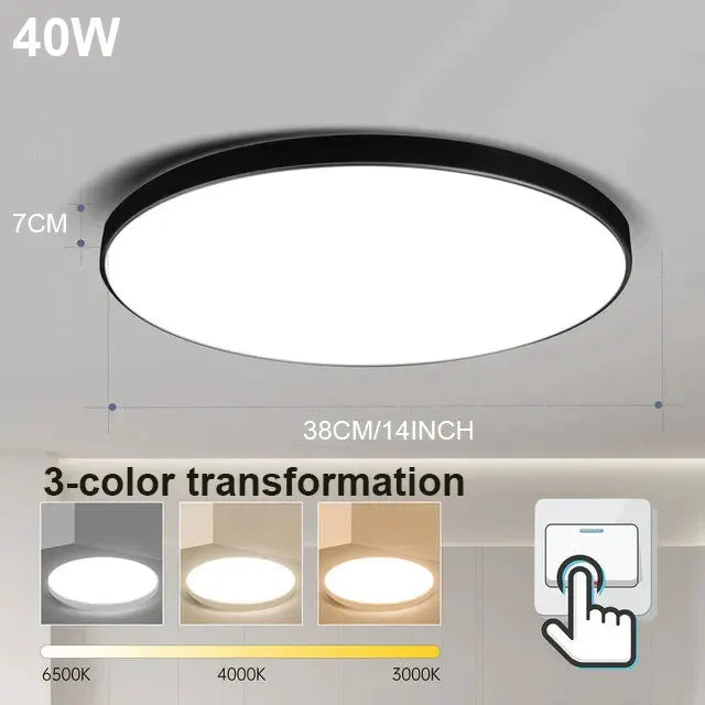 Bright Round LED Ceiling Light 18-72W