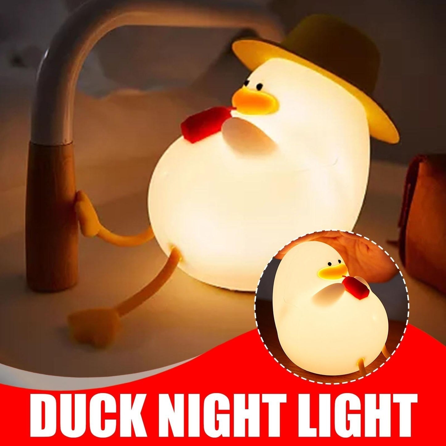 Soft Duck LED Bedside Night Light
