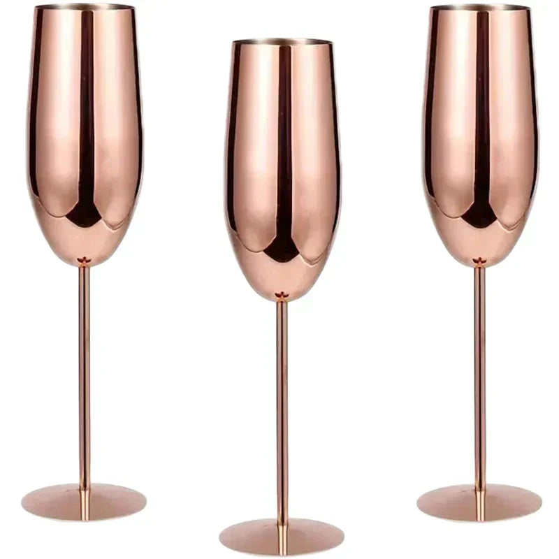 Durable Steel Drinking Glasses (6 Pack)