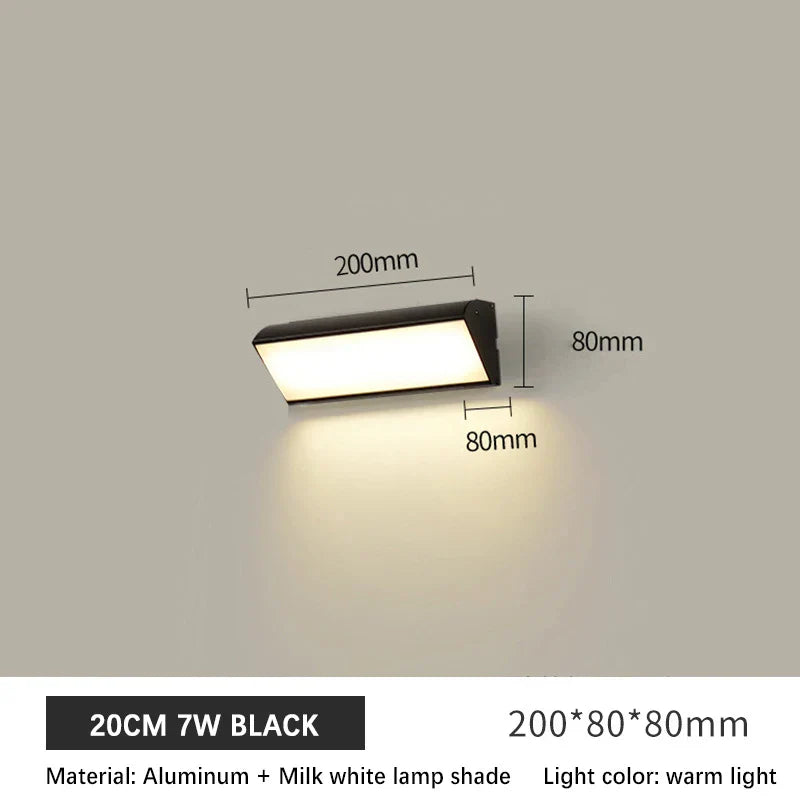 Outdoor LED Wall Light Fixtures - Waterproof Aluminum Porch Lights