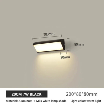Outdoor LED Wall Light Fixtures - Waterproof Aluminum Porch Lights
