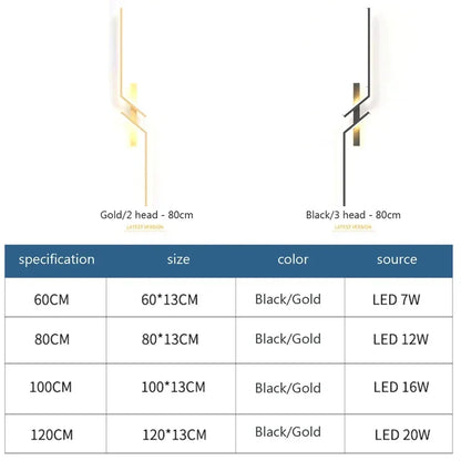 Slim LED Wall Light - Adjustable Dimmable Lamp