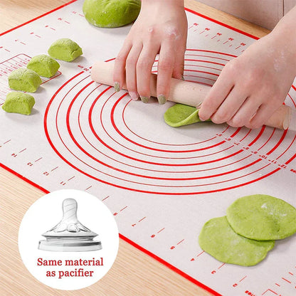 Easy Clean Silicone Baking Mat with Measure Marks