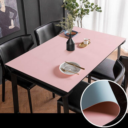 Waterproof Faux Leather Table Cover Mat
