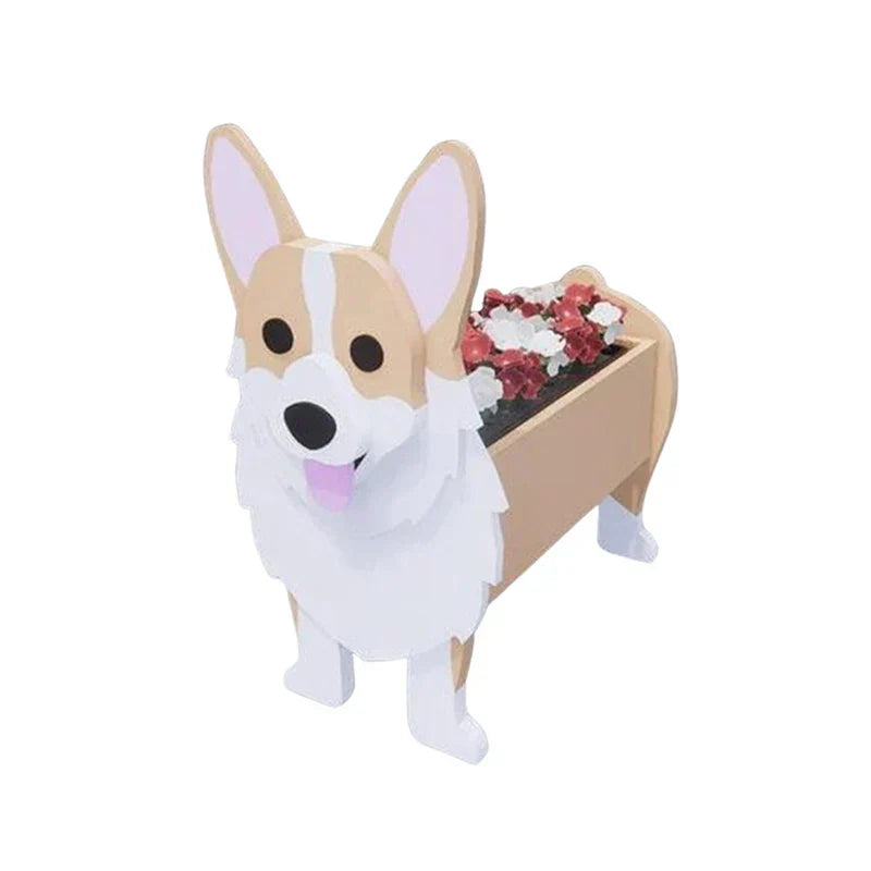 Cute Dog Planter Pot - Fun Animal Flower Holder