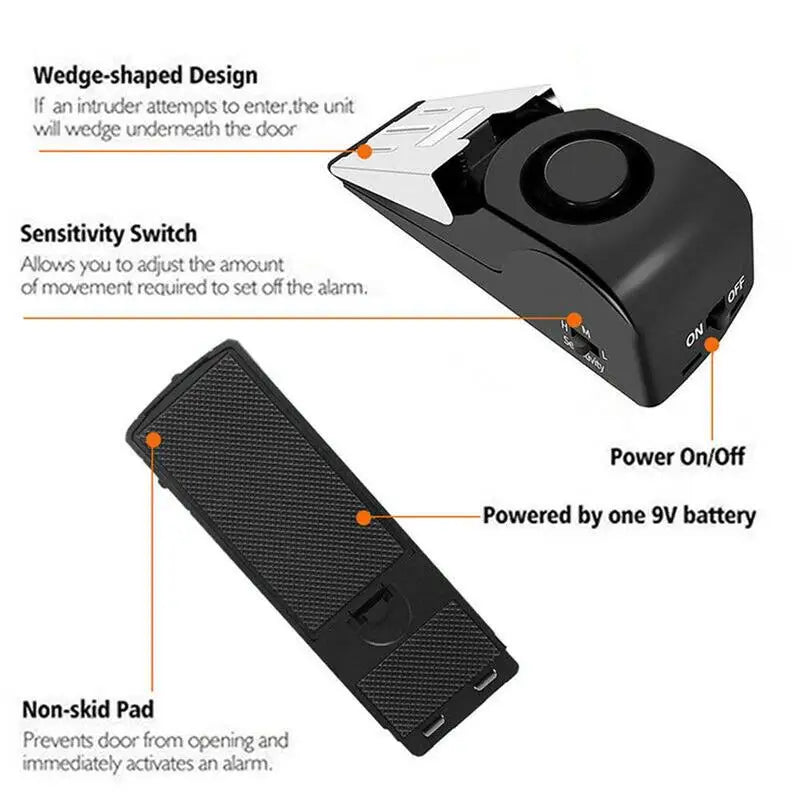 Secure Home Door Stop Alarm System