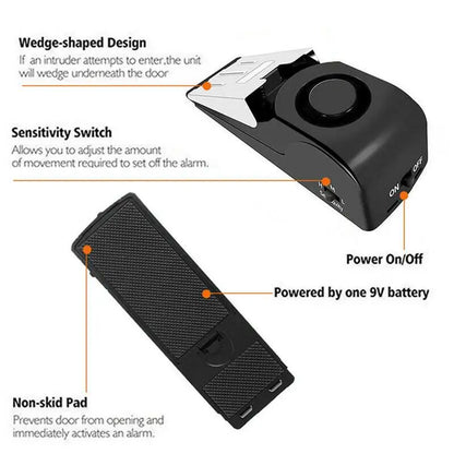 Secure Home Door Stop Alarm System