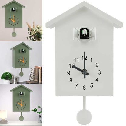 Modern Silent Cuckoo Wall Clock