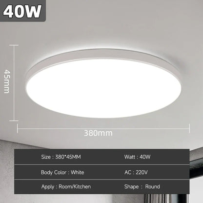 Bright Round LED Ceiling Light 18-72W