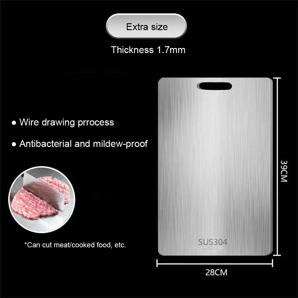 Durable Kitchen Stainless Steel Chopping Board