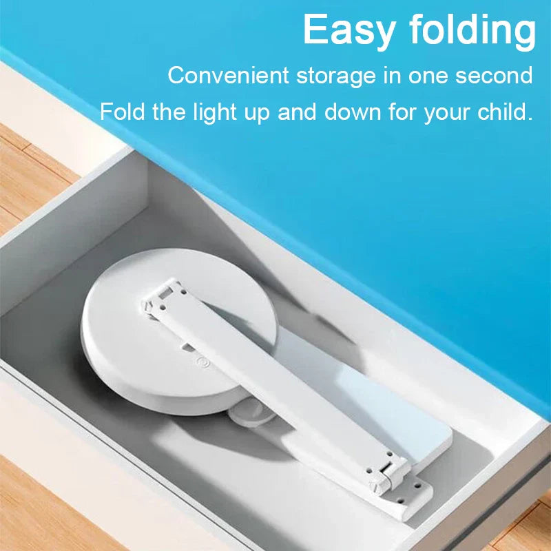 Compact LED Desk Lamp with USB Port and Adjustable Arm