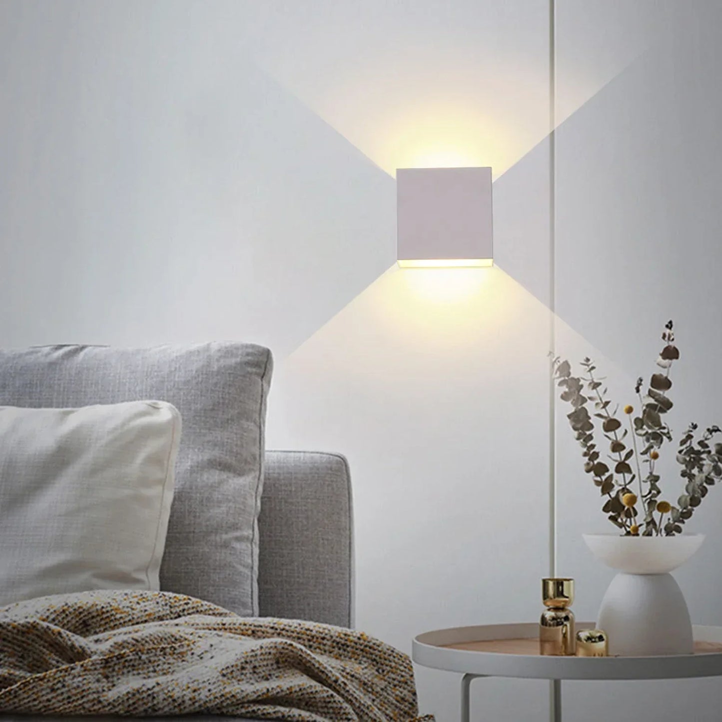 Bright LED Indoor Wall Lights 2-Pack 6W