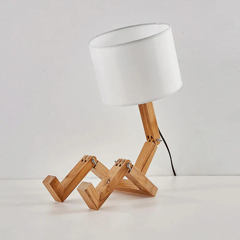Fun Wooden Desk Lamp