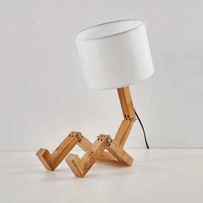 Fun Wooden Desk Lamp