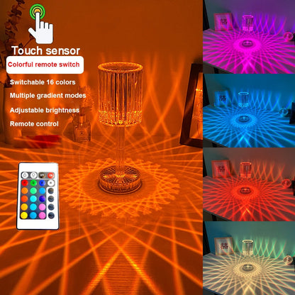 Luxury Crystal Glass Bedside Table Lamp - Cofik