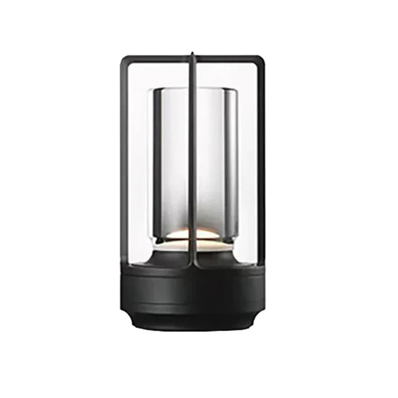 Compact LED Table Light with Glass Shade - Cofik