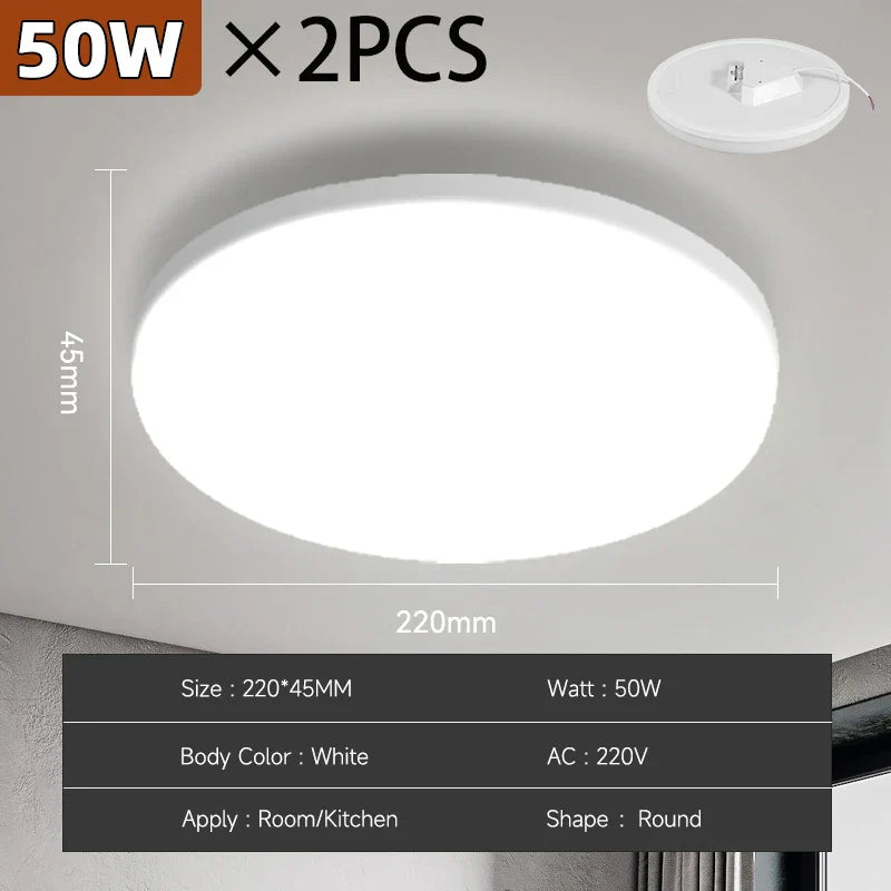 Bright Round LED Ceiling Light 18-72W