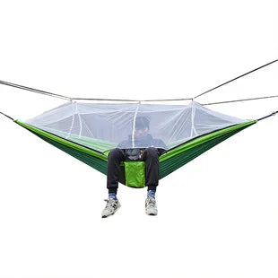 Portable Garden Hammock with Bug Net