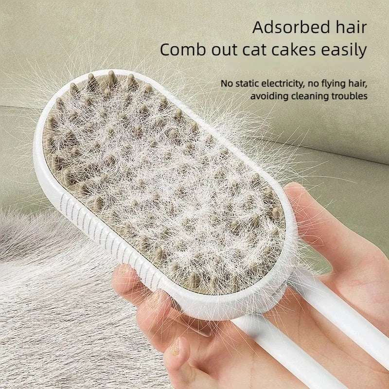 Pet Steam Grooming Brush Cleaner Tool
