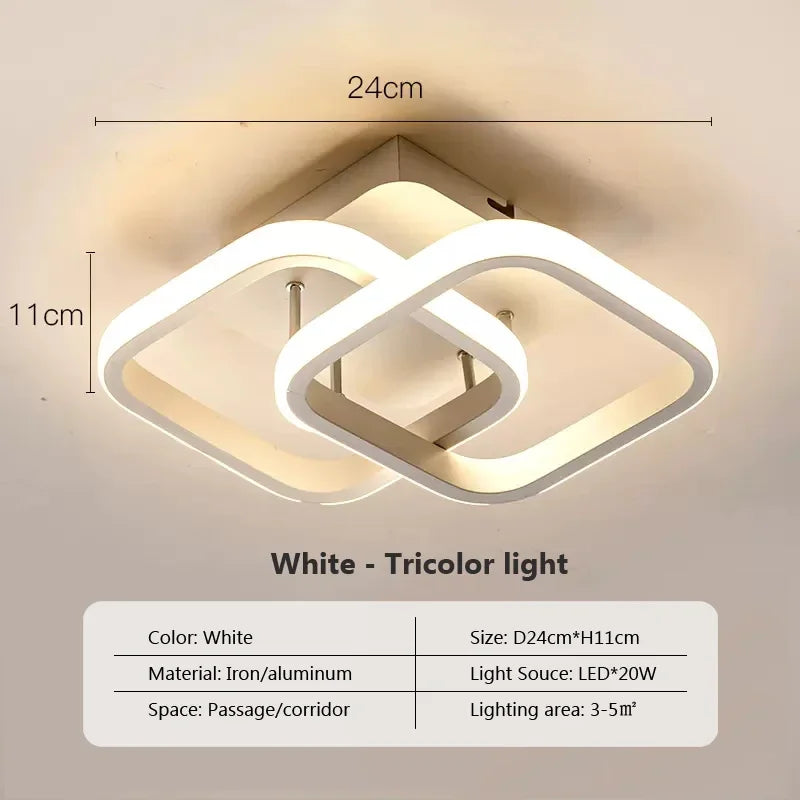 Bright LED Ceiling Lamp - Adjustable Indoor Light Fixtures