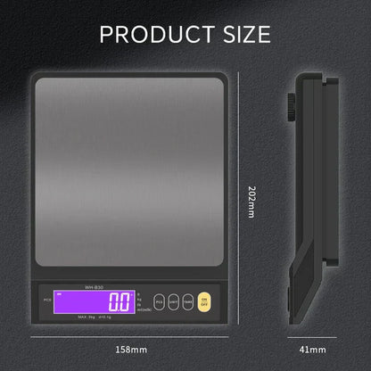 Accurate Digital Kitchen Scale, Waterproof Stainless Steel