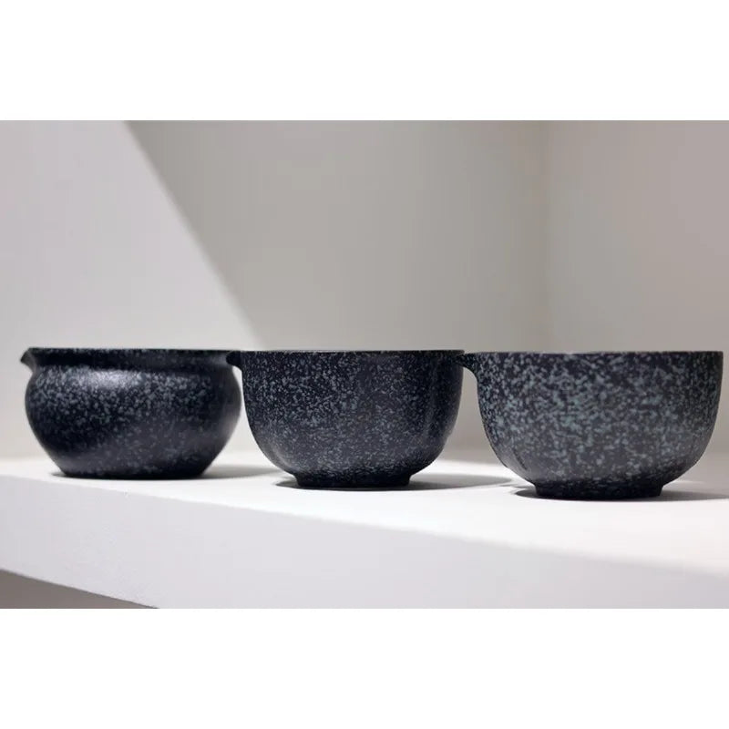 Traditional Japanese Matcha Tea Bowl Set with Whisk