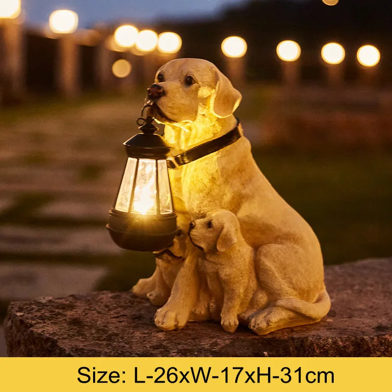 Outdoor Garden Solar Dog Figure Lamp - Cofik