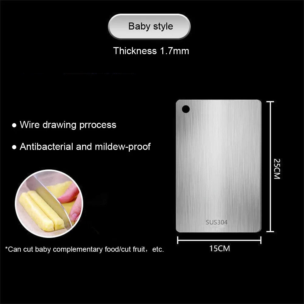 Durable Kitchen Stainless Steel Chopping Board