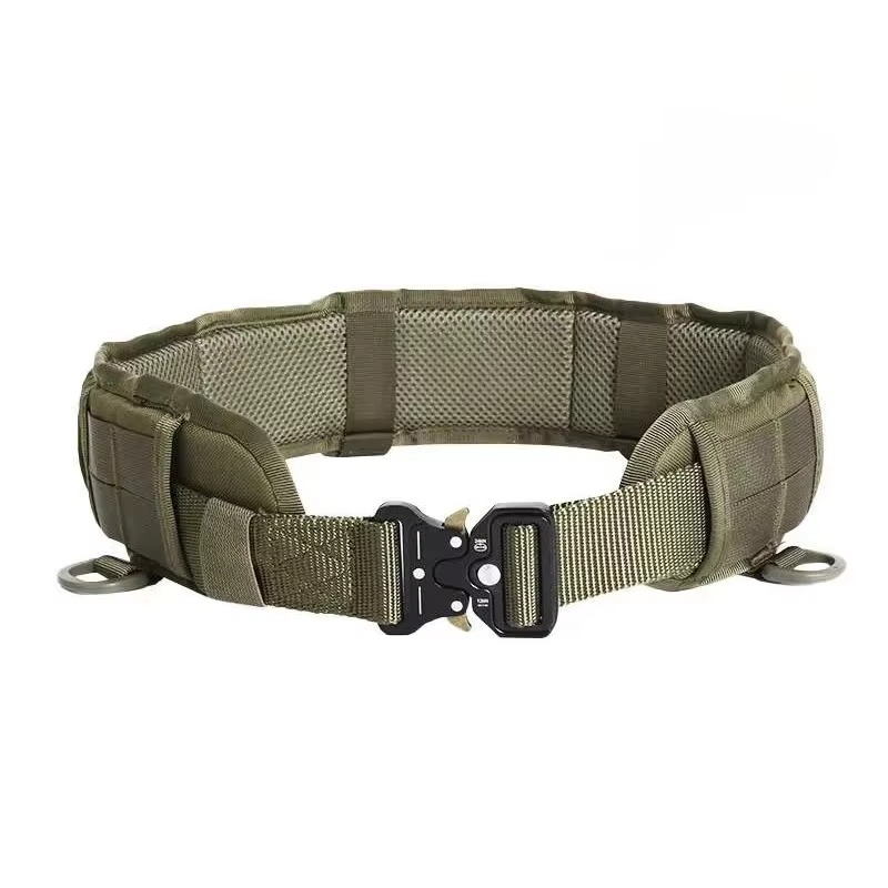 Durable Outdoor Quick Release Web Belt with Silver Buckle