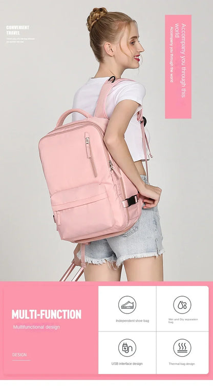 Practical Travel Bag with Laptop and Shoe Pocket