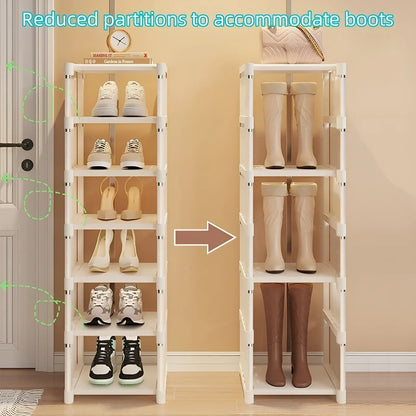 Compact Metal Stackable Shoe Organizer