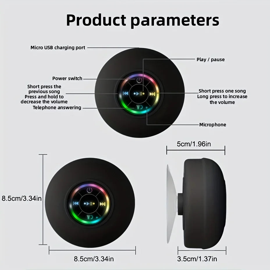Waterproof Bluetooth Shower Radio Speaker