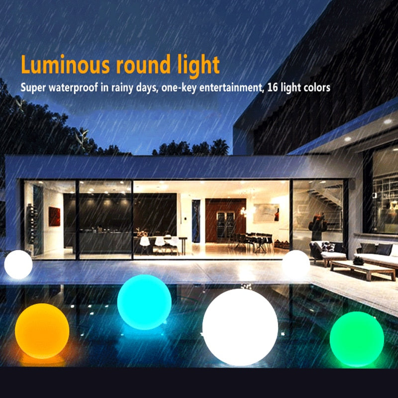 Bright Outdoor Solar Powered Garden Ball Lamp