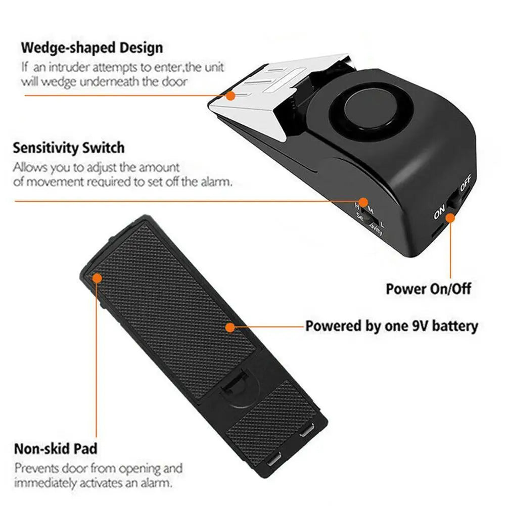 Secure Home Door Stop Alarm System