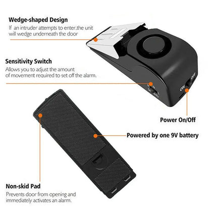 Secure Home Door Stop Alarm System