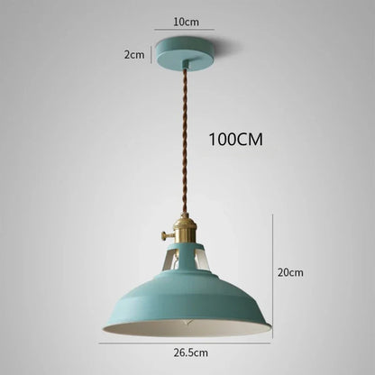 Rustic Metal LED Pendant Light Fixture