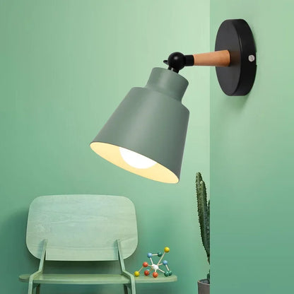 Simple Wooden LED Wall Light