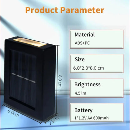 Outdoor Solar Powered Wall Lamp