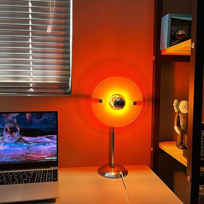 Colorful Rainbow Glass Table Light