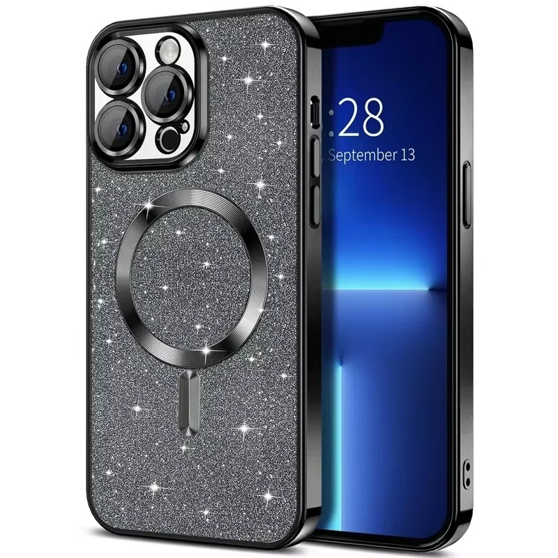 Shiny Metal Phone Case with MagSafe for iPhone